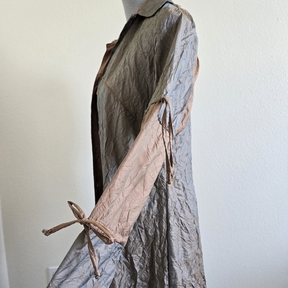 Double Jeu Paris 2 pieces Set Tunic Dress & Duster Long Sleeves Size Medium - Picture 7 of 16